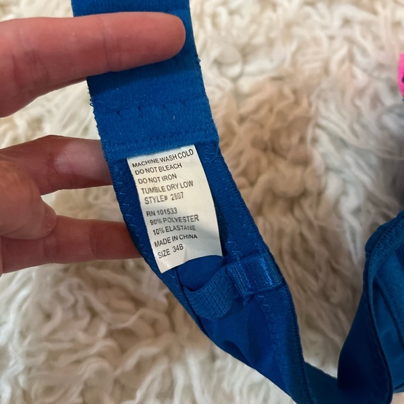 Blue strapless bra - Picture 2 of 4